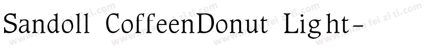 Sandoll CoffeenDonut Light字体转换